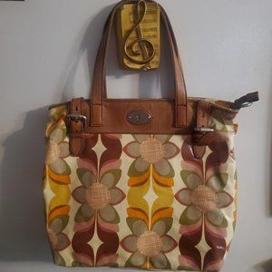Fossil Key Per Floral Design Shoulder Bag